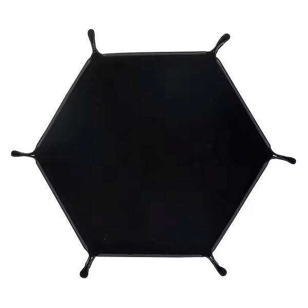 CAMPO HEXAGONAL PARA JOGAR DADOS DE RPG COR - PRETO