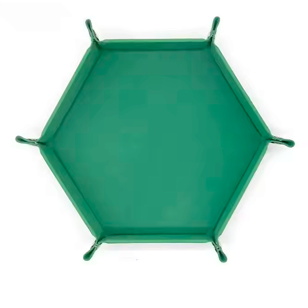 CAMPO HEXAGONAL PARA JOGAR DADOS DE RPG COR - VERDE