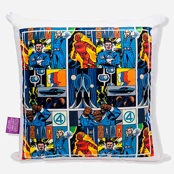 ALMOFADA FIBRA VELUDO 40X40CM 4FANTASTICO