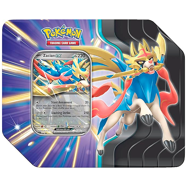 Pokemon TCG: Slashing Legends Tin - Ingles - Zacian Ex