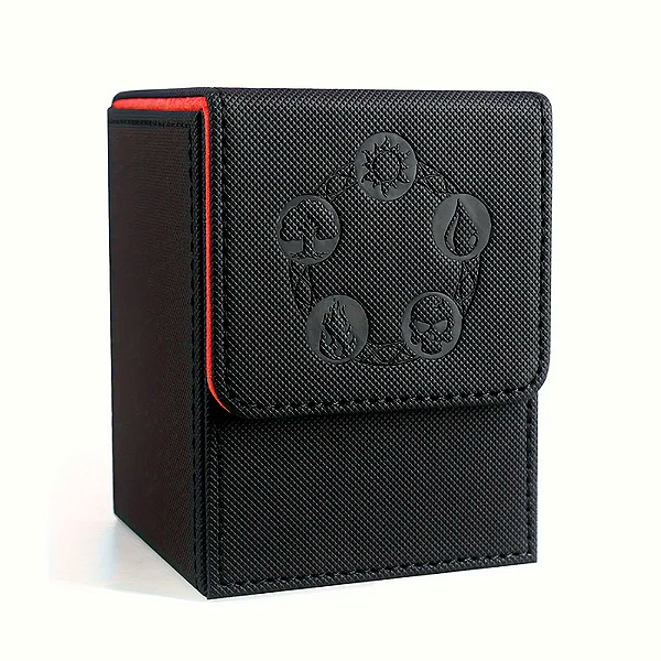 DECKBOX ESPECIAL MTG PRETO E VERMELHO
