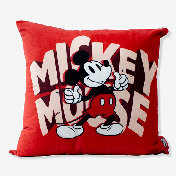 ALMOFADA  MICKEY MOUSE FIBRA VELUDO 40X40CM OFICIAL
