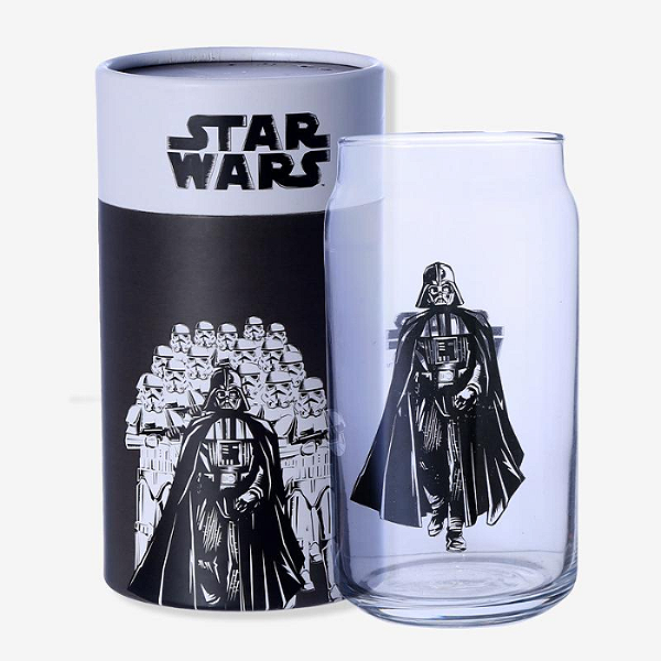 COPO STAR WARS - DARTH VADER- BEER VIDRO 450ML - OFICIAL