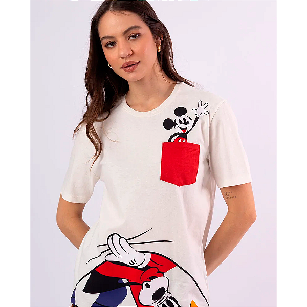 CAMISETA DISNEY PITICAS MICKEY E PATETA OFICIAL