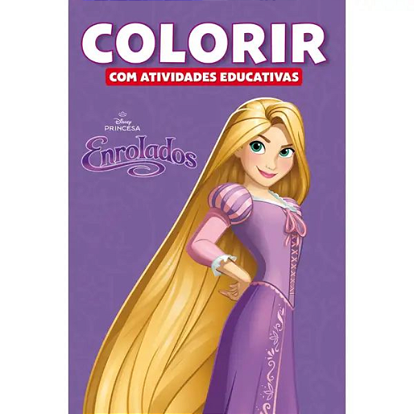 Disney Colorir Ativ. Educativas - Rapunzel Medio