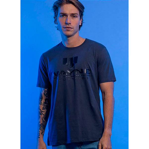 CAMISETA PITICAS PLUS BATMAN WAYNE  COR CHUMBO