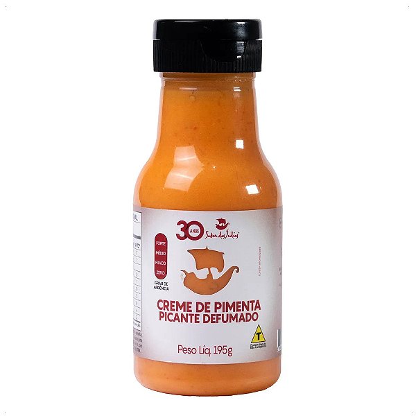 MOLHO CREMOSO DE PIMENTA PICANTE DEFUMADO 195G SABOR DAS INDIAS