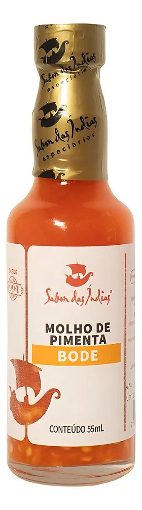 MINI MOLHO DE PIMENTA BODE 55ML - SABOR DAS INDIAS