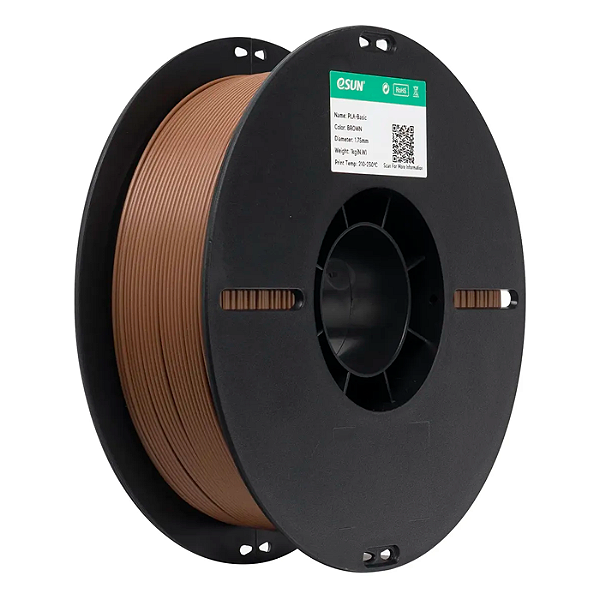 Filamento Impressora 3d Pla Esun Cor Marrom 1,75mm 1kg
