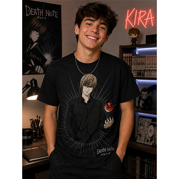CAMISETA PITICAS DEATH NOTE COR PRETO