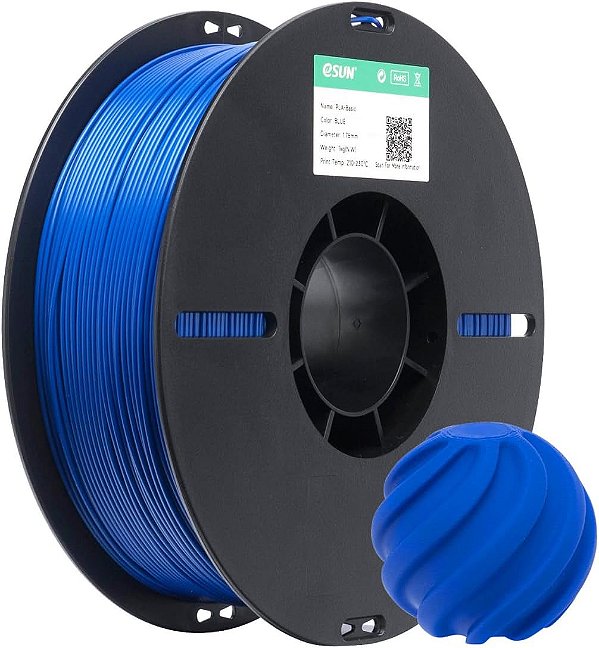 Filamento Impressora 3d Pla Esun Cor Azul 1,75mm 1kg