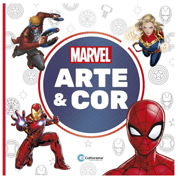 Livro Arte E Cor Marvel - Livro De Colorir