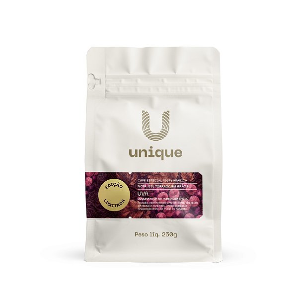 Café Uva Em Grãos 100% Arábica 250g Unique
