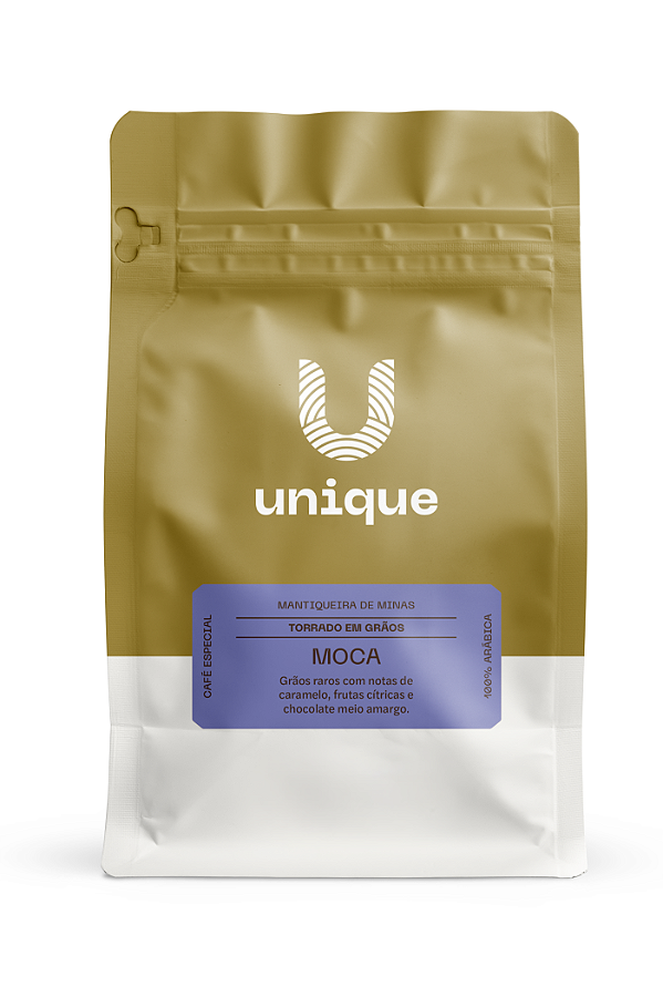 Café Especial Unique Moca Grãos, 150g, 100% Arábica