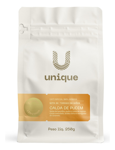 Café Especial Unique Calda De Pudim , 250g, 100% Arábica