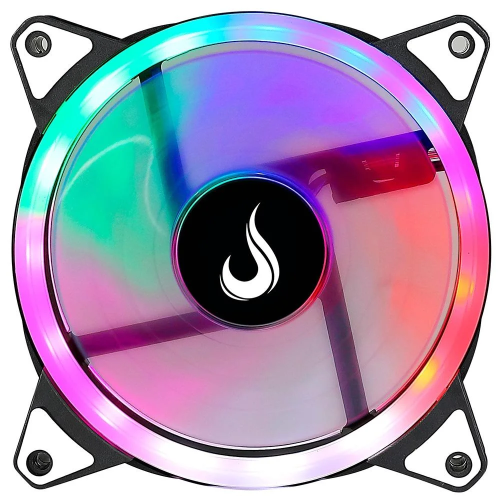 VENTOINHA RISE MODE GALAXY, RAINBOW, 120MM, PRETO - RM-FRM-02-RGB