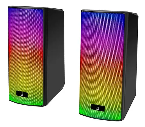 CAIXA DE SOM GAMER RISE MODE AURA SOUND S5, RGB, BLUETOOTH, 3WX2, PRETO - RM-SP-05-RGB