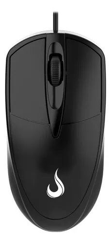 MOUSE RISE MODE OF 01 USB, 3200 DPI, PRETO - RM-MO-01-FB