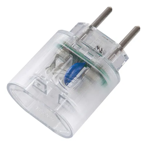 PROTETOR CONTRA SURTOS ELETRICOS CLAMPER POCKET FIT 2 PINOS, MONOPOLAR, 20A, BIVOLT, TRANSPARENTE - 15414