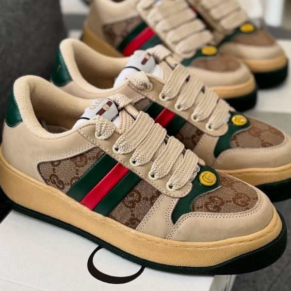 Tênis Gucci Screener Couro Legítimo – Premium.