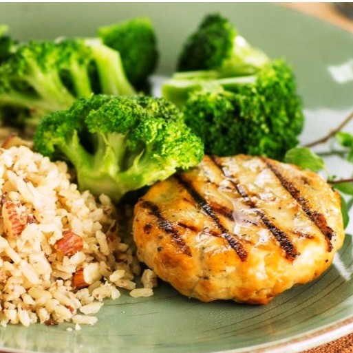 Hambúrguer de frango low carb