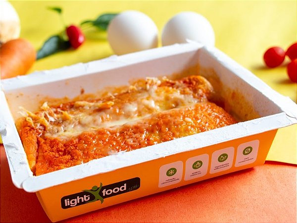 Panqueca de Frango e Requeijão ao Sugo