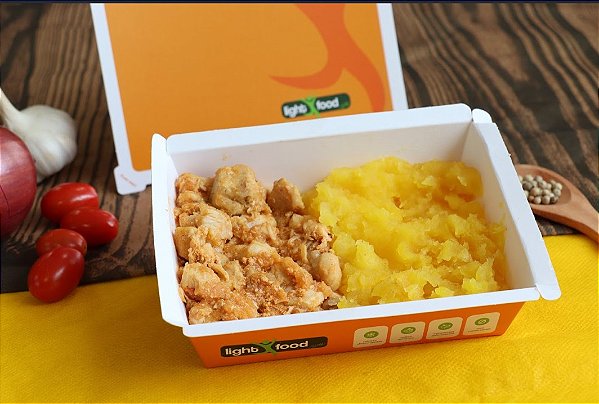 Frango Em Cubos Com Purê de Mandioquinha