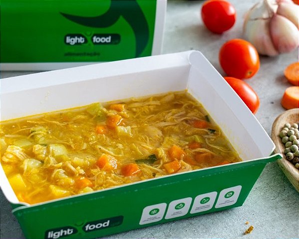 Sopa Low Carb de Frango