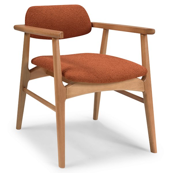 Mini Poltrona Maragogi (Amêndoa/Terracota 917)