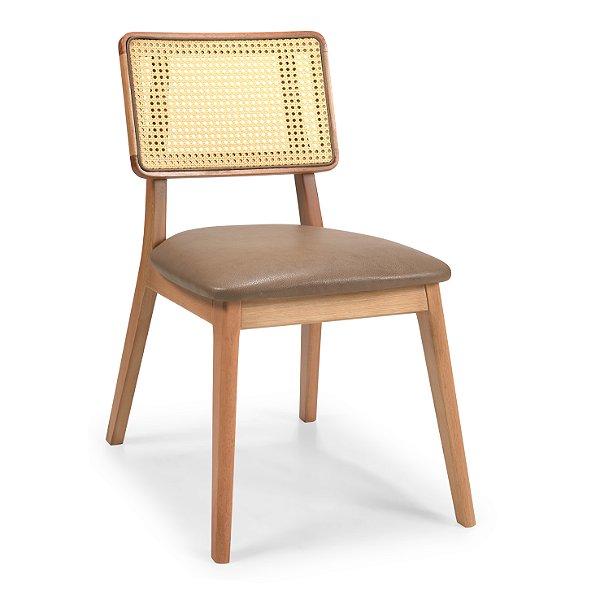 Cadeira Telinha Lua (Amêndoa/Assento Couríssimo 551)