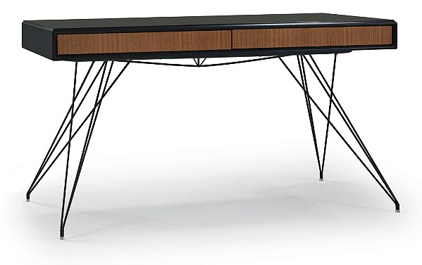 Aparador Vênus (Gav. Amêndoa/Cx.Vidro Preto)