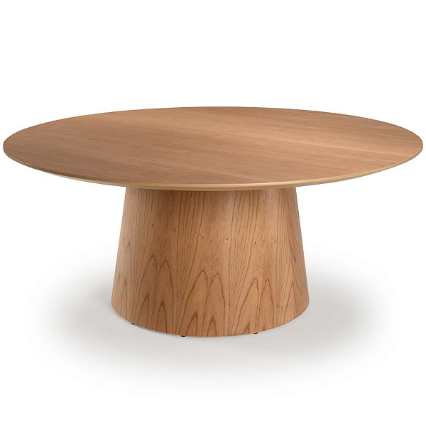 Mesa Geórgia Redonda Tampo Laminado (Amêndoa)