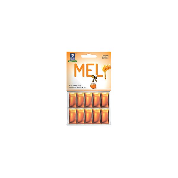 CARTELA DE MEL PURO 40gr — 10 SACHÊS