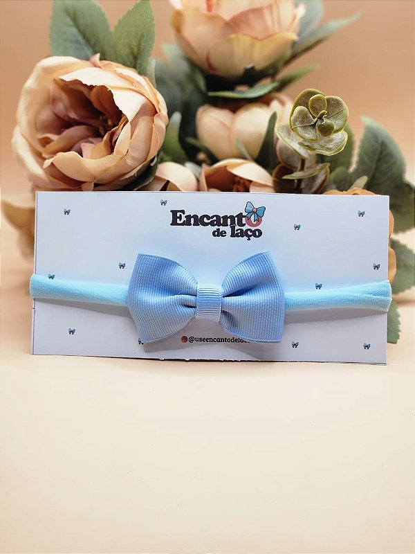 Tiara Faixa RN Com Laço Gravatinha Com Fita Gorgurão