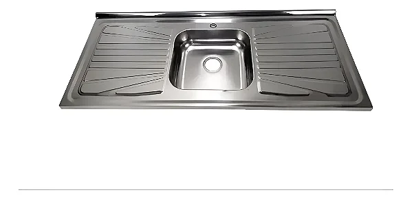 PIA INOX COM CUBA SIMPLES FABRINOX 1,50X52