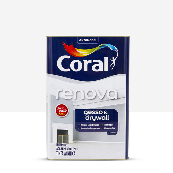 TINTA RENOVA GESSO E DRYWALL 18L - CORAL