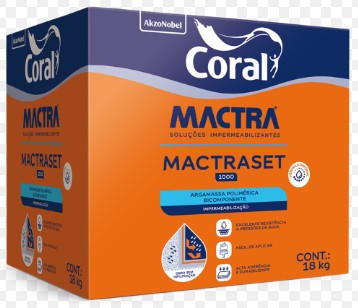 IMPERMEABILIZANTE MACTRASET PROFISSIONAL 18KG - ELIMINA UMIDADE E INFILTRAÇÕES - MACTRA