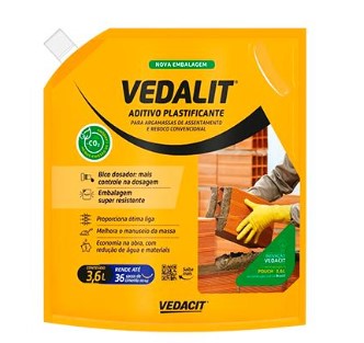 ADITIVO PLASTIFICANTE VEDALIT 3,6 LITROS — GALÃO — OTTO BAUMGART