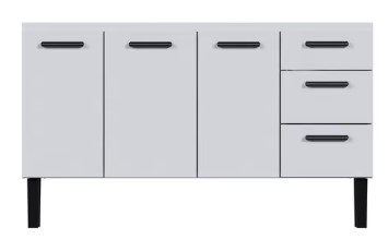 Gabinete Cozinha Aço 1,50 metros modelo ATENA Branco - Cozimax