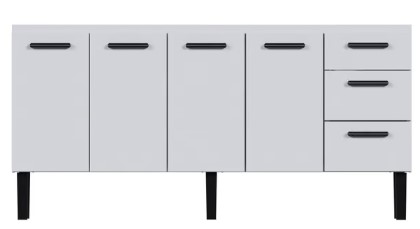 Gabinete Cozinha Aço 1,80 metros modelo ATENA Branco - Cozimax
