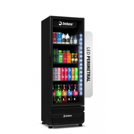 Expositor para Bebidas 485 litros Full Black VRS16 Bivolt Imbera