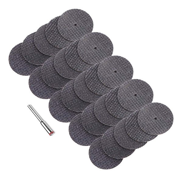 Kit 25 Discos Corte Mini Retifica Com Fibra De Vidro 32mm