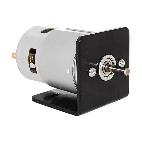 Kit Mini Motor 775 12 Volts Duplo Rol. 20.000 Rpm C/ Suporte