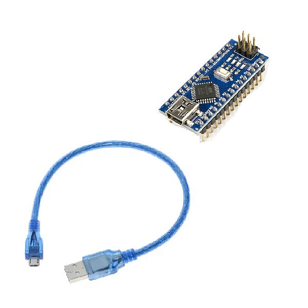 Arduino Nano Compatível V3 Atmega328 Pinos Soldados C/ Cabo
