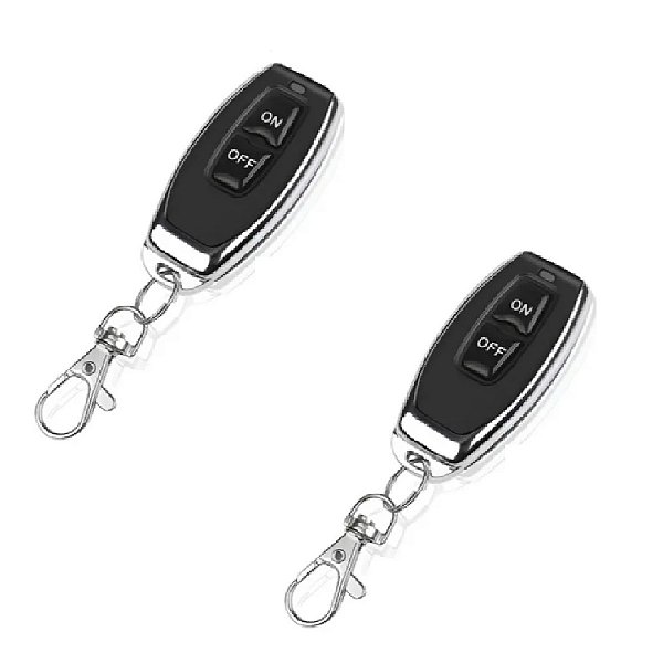 Kit 2 Controle Remoto 2 Botões On Off 433mhz Learning Code