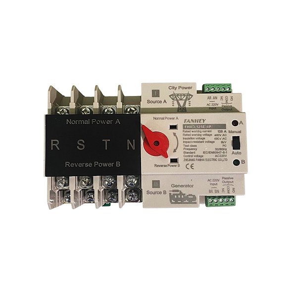 Chave De Transferência Automática 125a 4 Polos 220V