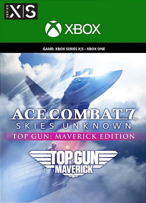 ACE COMBAT 7 SKIES UNKNOWN TOP GUN Maverick Edition Xbox One Xbox Series X|S Mídia Digital