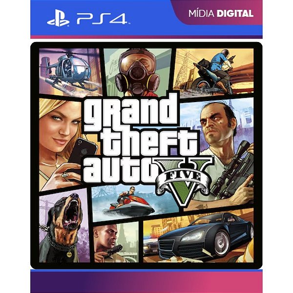 Grand Theft Auto V - Gta 5 PS4 - Mídia Digital