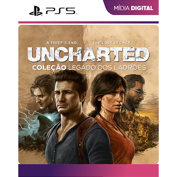 Uncharted - Coleção Legado dos Ladrões PS5 - Midia Digital