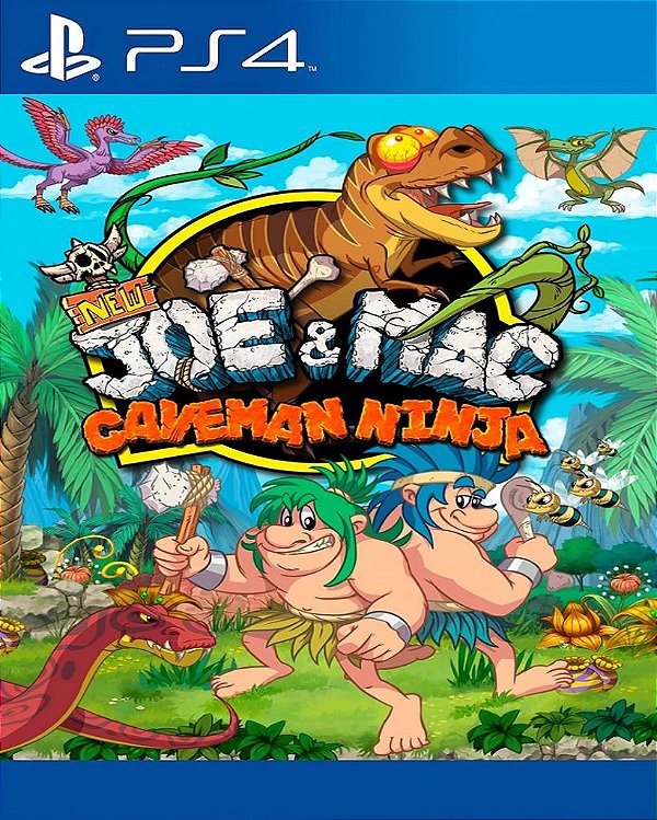 NEW Joe & Mac - Caveman Ninja Jogo Online para PS4